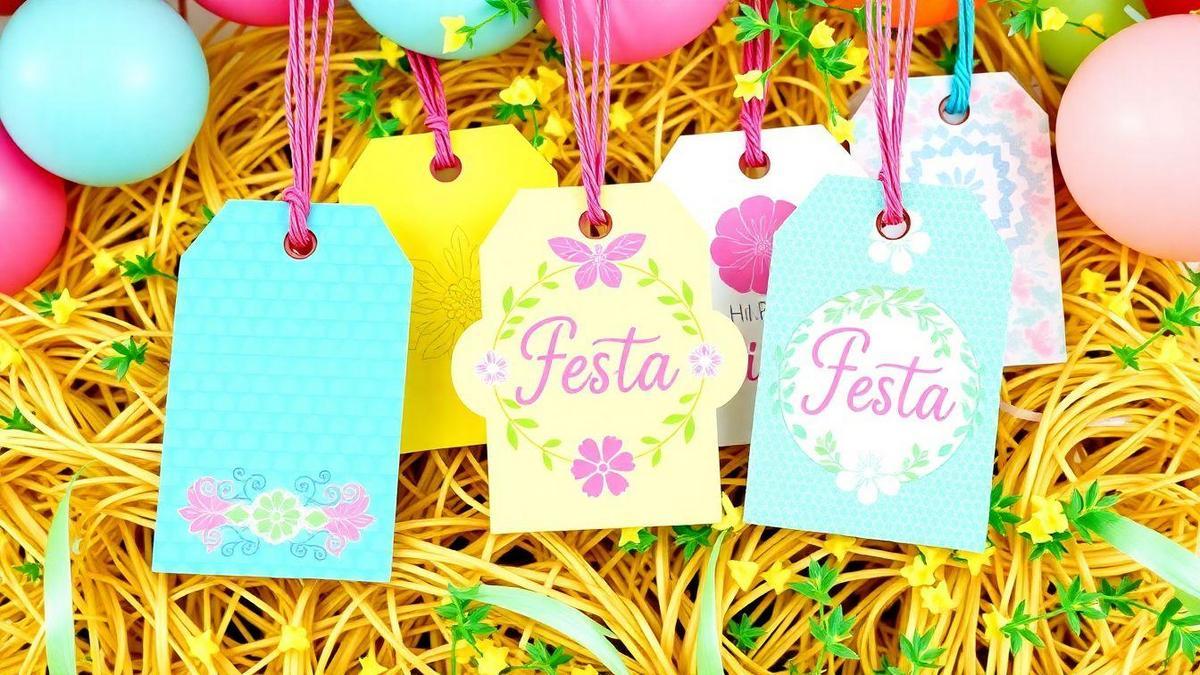 Tendências em Etiquetas para Festas Coloridas